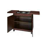 Wansa 3DTSLDB Food Warmer Trolley with Mahogany Finish – 3 Plates