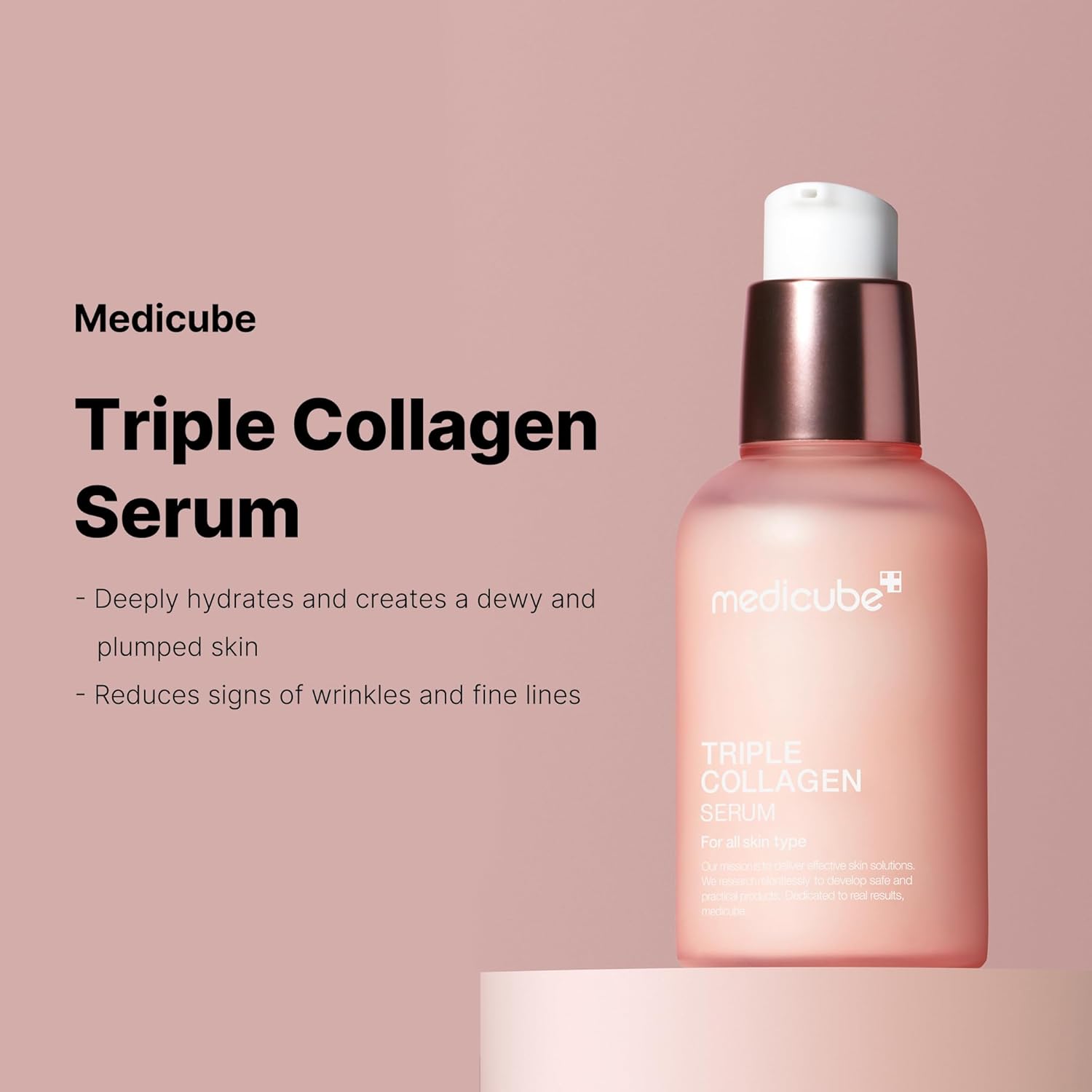Medicube Triple Collagen Serum 1.85 fl.oz - Nourish dull skin with Triple Collagen Complex - A lightweight serum with Niacinamide and Hyaluronic Acid - Korean Skincare Medicube Triple Collagen Serum 1.85 fl.oz - Nourish dull skin with Triple Collagen Complex - A lightweight serum with Niacinamide and Hyaluronic Acid - Korean Skincare