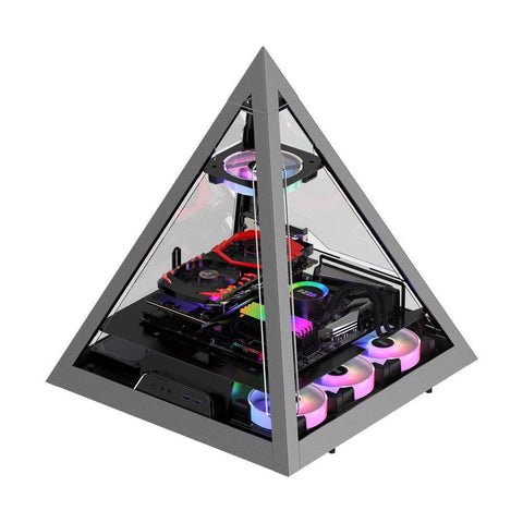AZZA Pyramid Innovative With RGB Fan - PC Case - Black