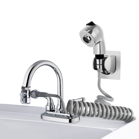 FAUCET EXTENSION WITH SHOWER HEAD