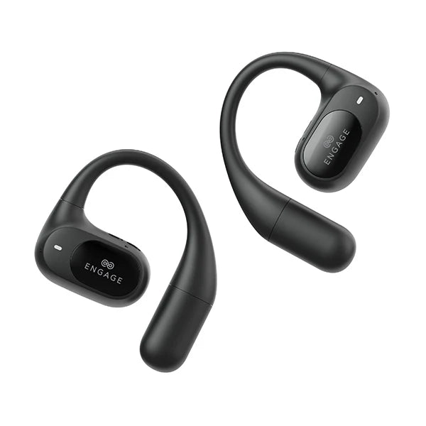 Engage Open-Ear Wireless Earbuds with Display Charging Case – Bluetooth 5.4, ENC Noise Cancelling, IPX5