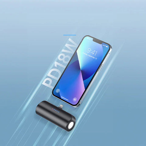 Engage, Lightning Port Ultra-Compact Power Bank (5000 mAh) with Flashlight (18W)