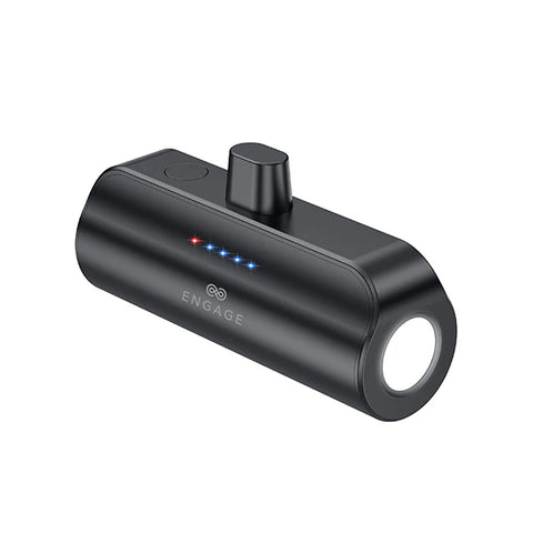 Engage, Lightning Port Ultra-Compact Power Bank (5000 mAh) with Flashlight (18W)