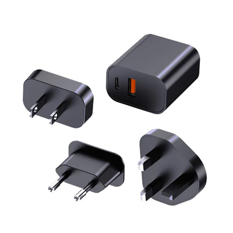 Engage, Dual Port GaN II Fast Adapter/Charger (30W) with Interchangeable Adapter