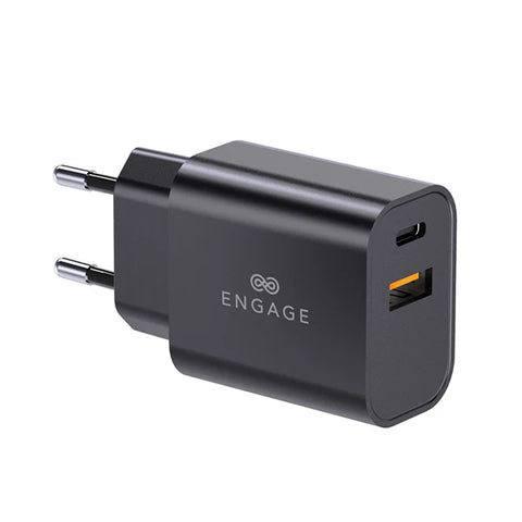 Engage, Dual Port GaN II Fast Adapter/Charger (30W) with Interchangeable Adapter