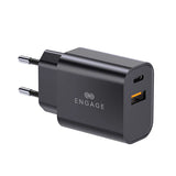 Engage, Dual Port GaN II Fast Adapter/Charger (30W) with Interchangeable Adapter