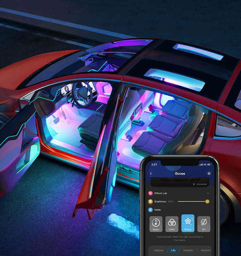 Govee RGBIC Interior Car Lights 10 x 30 cm - H7090