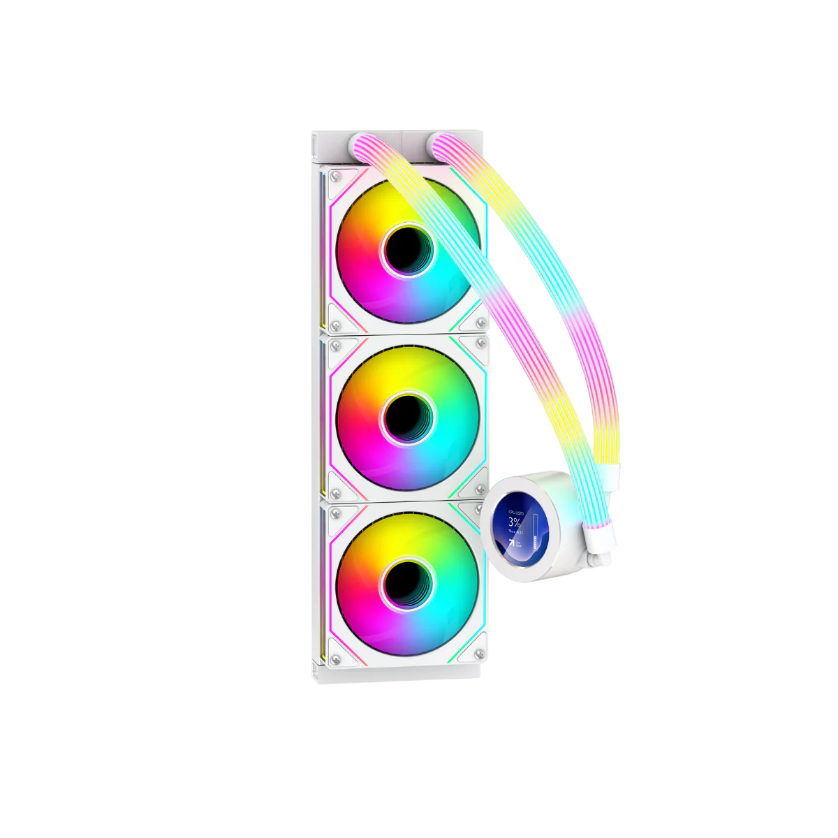 GAMEON KRAKEN N360 360mm LCD Display Liquid CPU Cooler With ARGB Tube - Black