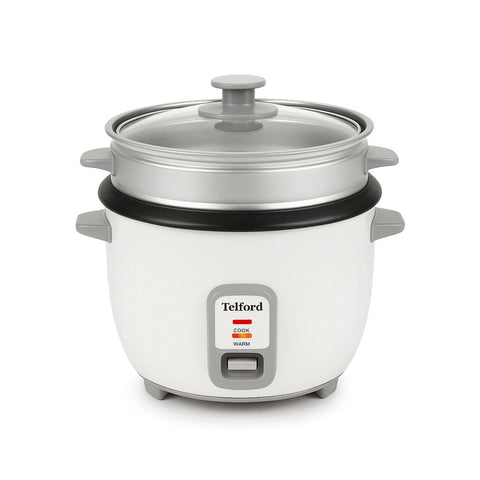 Telford 1.2L Electric Rice Cooker & Food Steamer – 500W Compact Design