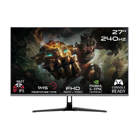 GAMEON GOESP27240IPS 27" FHD, 240Hz, 0.5ms Fast IPS HDMI 2.1 Gaming Monitor (Support PS5)