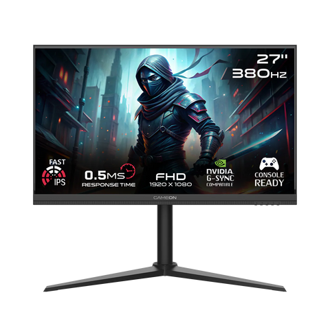 GAMEON GOMP27FHD380IPS, Midnight Pro Series 27" FHD, Gaming Monitor - Black
