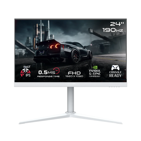 GAMEON GOA24FHD190IPS Artic Pro Series 24" FHD, 190Hz, MPRT 0.5ms, Fast IPS Gaming Monitor - White