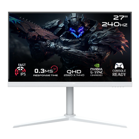 GAMEON GOA27QHD240IPS Artic Pro Series 27" QHD, Gaming Monitor - White