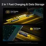 AOHI The Future Magflash 2-in-1 Charging & Data Cable Set 512GB 240W 1000MB/s