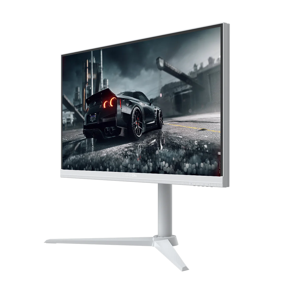 شاشة ألعاب GAMEON GOA24FHD190IPS Artic Pro Series مقاس 24 بوصة، بدقة FHD، ومعدل تحديث 190 هرتز، ووقت استجابة 0.5 مللي ثانية، وتقنية IPS سريعة - بيضاء