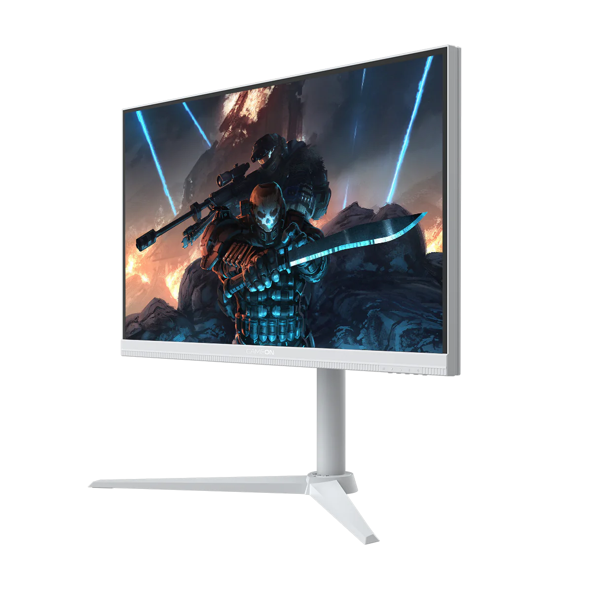 شاشة ألعاب GAMEON GOA27FHD190IPS Artic Pro Series مقاس 27 بوصة، بدقة FHD، ومعدل تحديث 190 هرتز، ووقت استجابة 0.5 مللي ثانية، وتقنية IPS سريعة - بيضاء