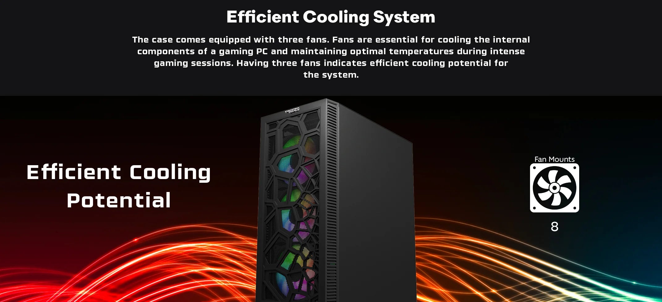 جهاز ألعاب i5 - معالج Intel Core i5-12400F، كرت شاشة RTX 3050 6GB، نظام تشغيل Windows 11 Pro