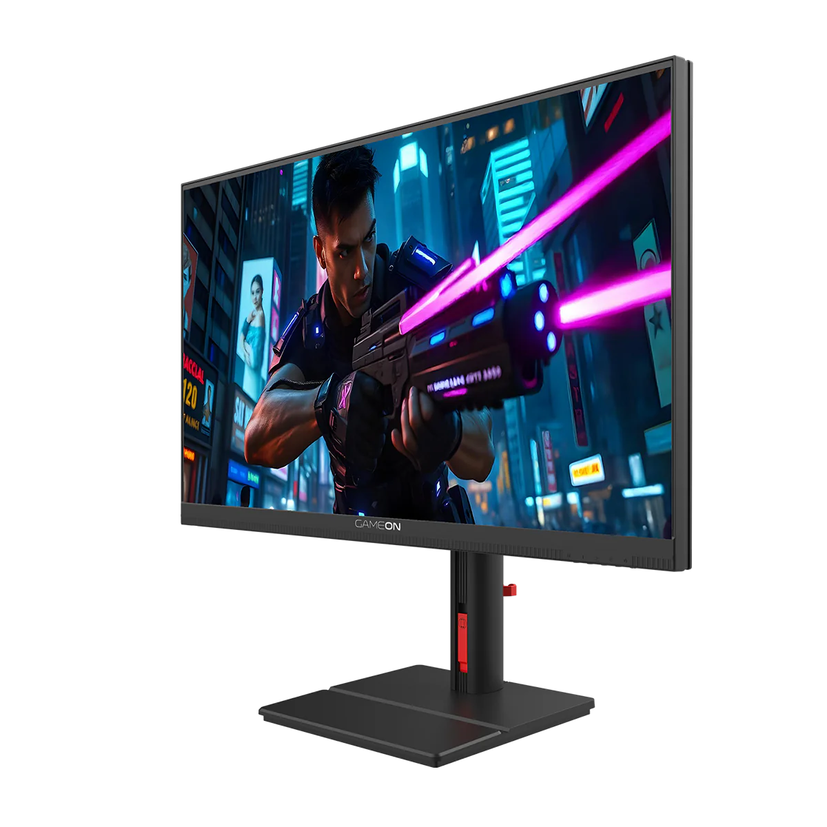 شاشة ألعاب GAMEON GOML27QHD180IPS Midnight Signature Series مقاس 27 بوصة QHD، 180 هرتز، شاشة IPS Mini LED سريعة - أسود
