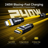 AOHI The Future 240W 8-in-1 USB-C & Lightning Cable Set PD3.1 MFi Fast Charging Kit