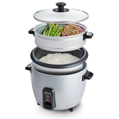 Sumo, Electric Rice Cooker 1L 400W with Non-Stick Bowl and Glass Lid – SX-100