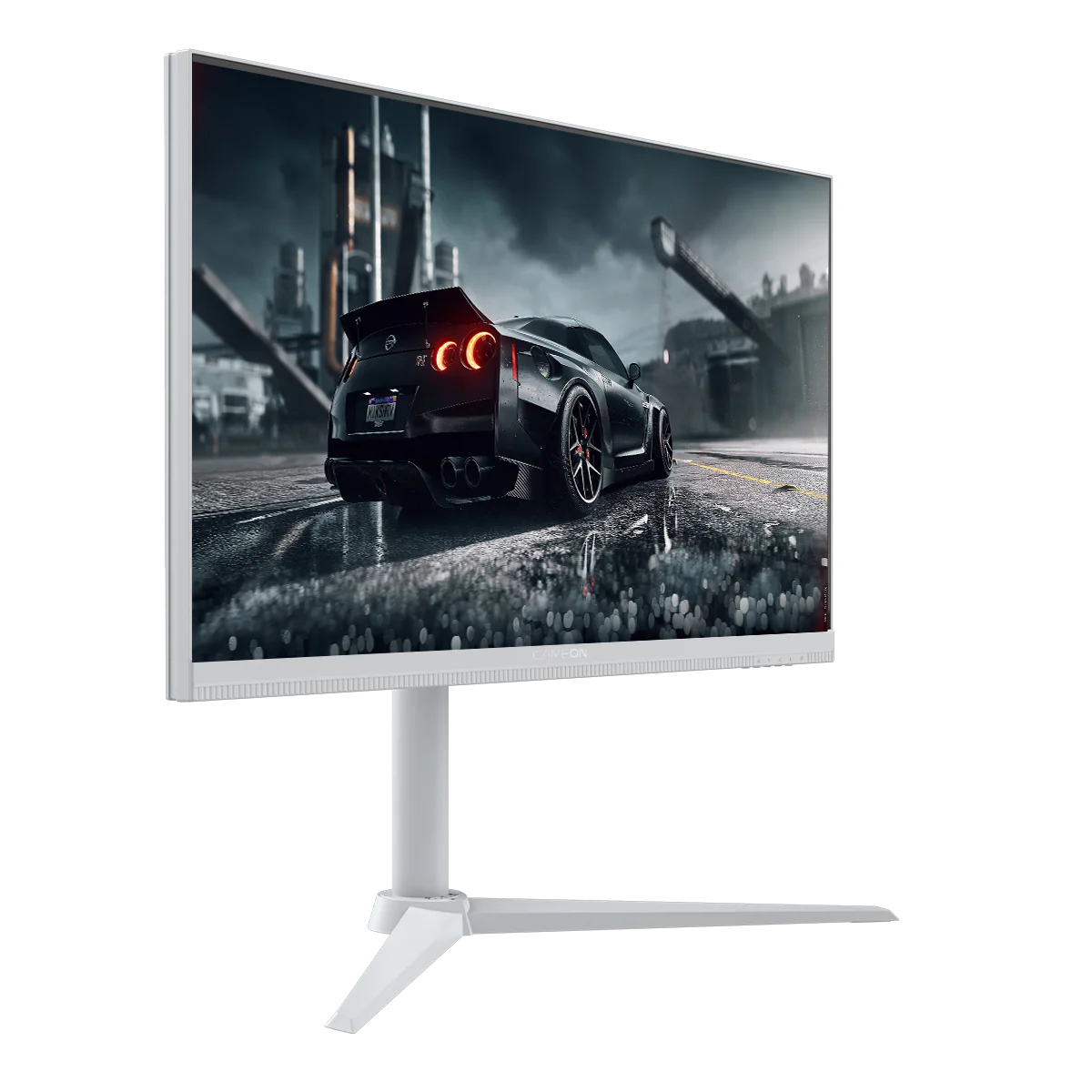 شاشة ألعاب GAMEON GOA24FHD190IPS Artic Pro Series مقاس 24 بوصة، بدقة FHD، ومعدل تحديث 190 هرتز، ووقت استجابة 0.5 مللي ثانية، وتقنية IPS سريعة - بيضاء