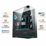 Custom Gaming PC AMD Ryzen 7 7800X3D, RTX 5070 Ti 16GB, 32GB RAM DDR5 6000MHz, 1TB NVMe, Windows 11