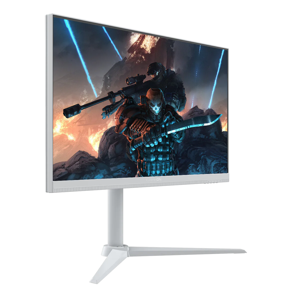 شاشة ألعاب GAMEON GOA27FHD190IPS Artic Pro Series مقاس 27 بوصة، بدقة FHD، ومعدل تحديث 190 هرتز، ووقت استجابة 0.5 مللي ثانية، وتقنية IPS سريعة - بيضاء
