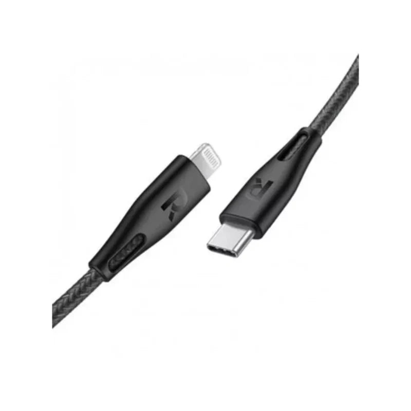 كابل RAVPower RP-CB1017 Type-C إلى Light بطول 1.2 متر - نايلون أسود 