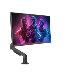 شاشة ألعاب GAMEON GOM24FHD190IPSX Midnight Pro X Series مقاس 24 بوصة FHD، 190 هرتز، MPRT 0.5 مللي ثانية، IPS سريعة (تدعم PS5) مع حامل - أسود