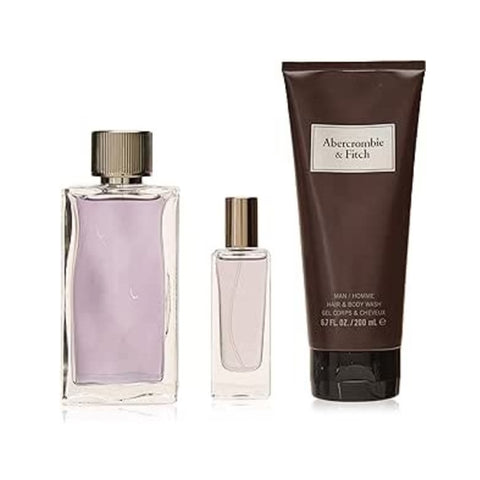 أبيركرومبي آند فيتش مجموعة عطر  فيرست إنستينكت للرجال او دي تواليت 100 مل/جرام، 3 قطع