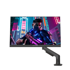 شاشة ألعاب GAMEON GOM27FHD190IPSX Midnight Pro X Series مقاس 27 بوصة FHD، 190 هرتز، MPRT 0.5 مللي ثانية، شاشة IPS سريعة مع حامل - أسود