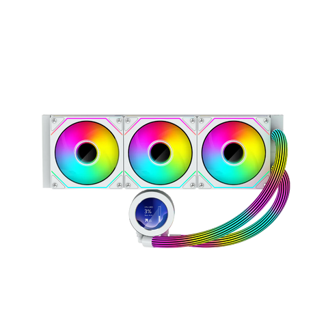 GAMEON KRAKEN N360 360mm LCD Display Liquid CPU Cooler With ARGB Tube - Black