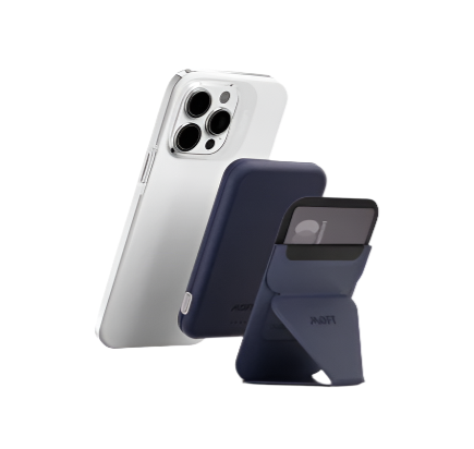 MOFT MD015-8-NVBU-1 MagSafe Battery Pack & Stand Set （Navy Blue）