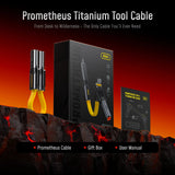 AOHI Prometheus 3-in-1 Titanium EDC PD3.2 240W Fast Charging Tool USB-C Cable
