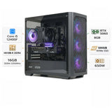 Custom Gaming PC Intel Core i5-12400F, RTX 5060 8GB, 16GB RAM DDR4, Windows 11 Pro