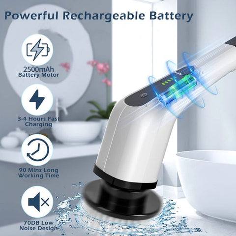Electric Rechargeable Cleaning Brush 7 in 1