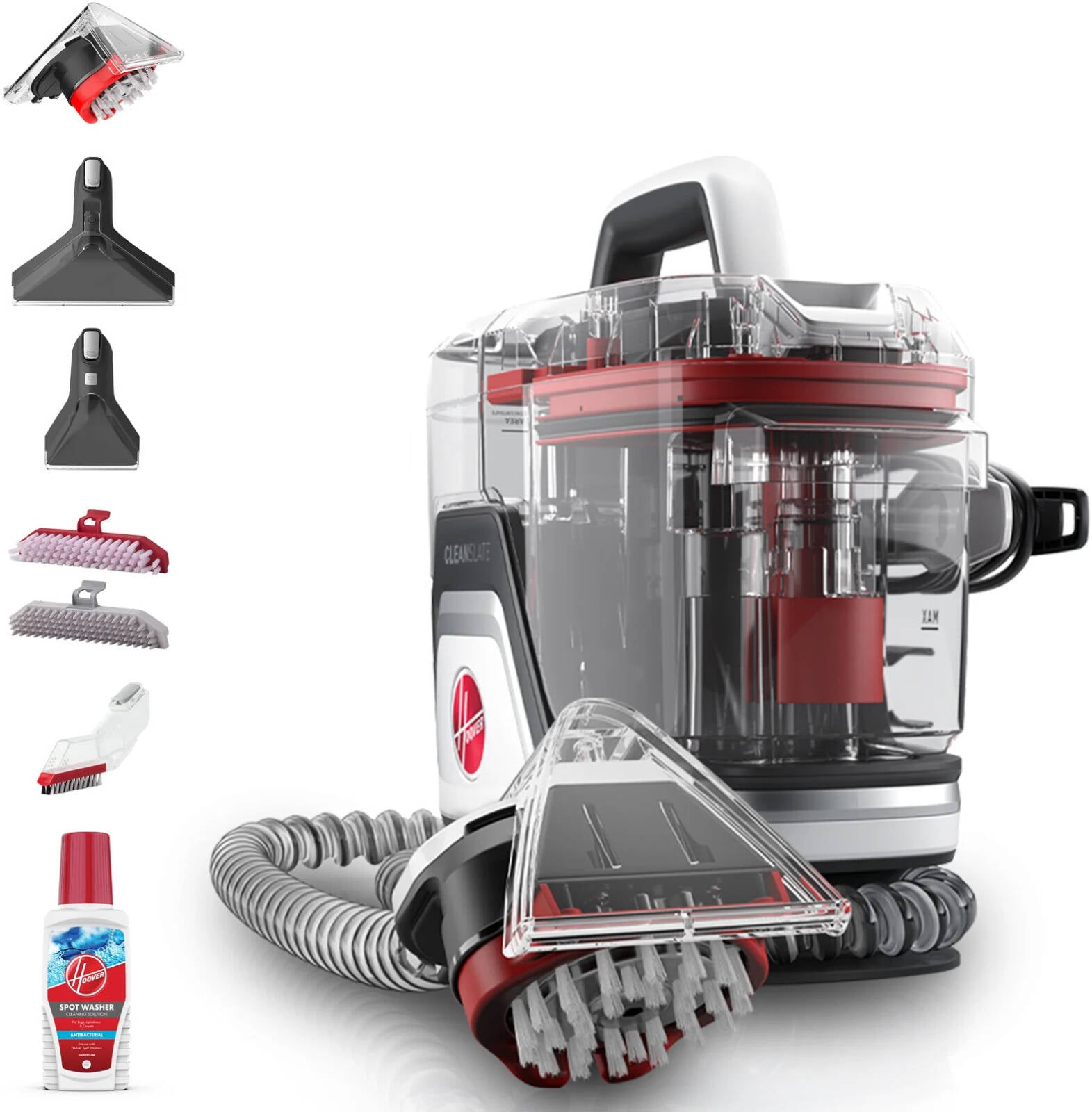 Hoover CDSW-MPMC, CleanSlate Complete Spot Washer – Portable Carpet & Upholstery Cleaner with Whole Home Tool Kit, Deep Cleaning SpinScrub