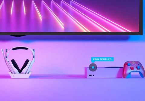 Logitech, Astro A50 X LIGHTSPEED Wireless Gaming Headset + Base Station, PRO-G GRAPHENE, PLAYSYNC, Xbox Series X|S + PS5 + PC/mac - White