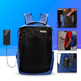 Polo Backpack Club Prosperous Soft  Waterproof - 19 Inch - Black - Blue