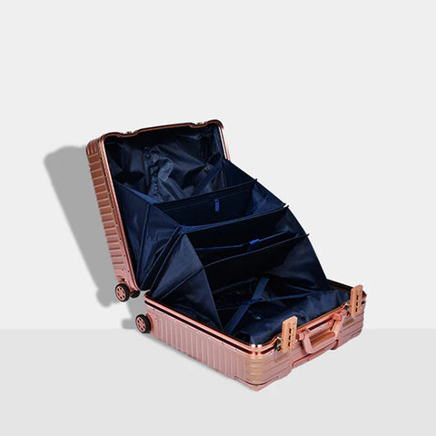 Bagsouq Essentials, AlumiGUARD Lock-Secure Aluminium Carry-On Luggage - 18"