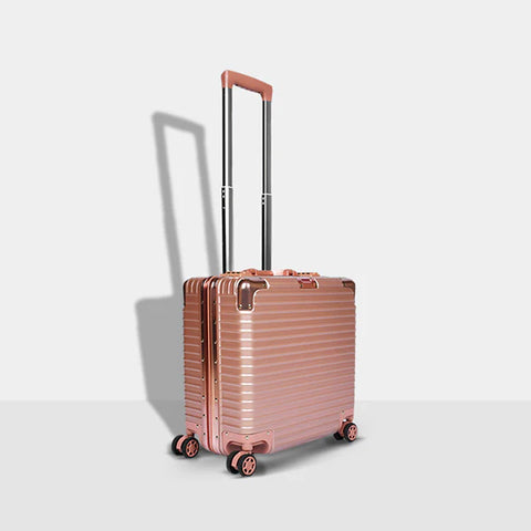 Bagsouq Essentials, AlumiGUARD Lock-Secure Aluminium Carry-On Luggage - 18"