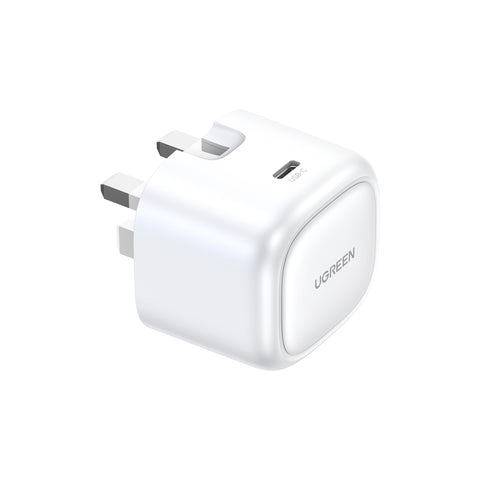 UGREEN Nexode 30W USB-C PD GaN Fast Charger UK -folding foot (White) CD305