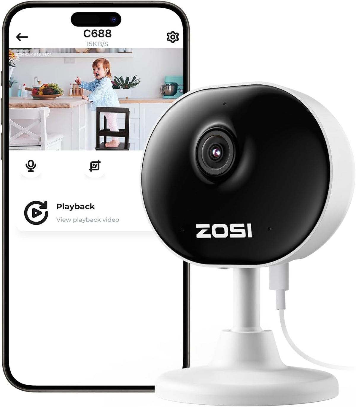 ZOSI 2.0MP INDOOR CAMERA