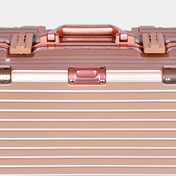 Bagsouq Essentials, AlumiGUARD Lock-Secure Aluminium Carry-On Luggage - 18"