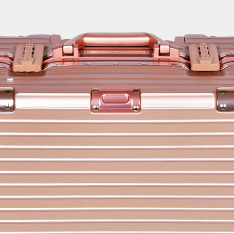 Bagsouq Essentials, AlumiGUARD Lock-Secure Aluminium Carry-On Luggage - 18"