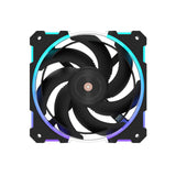 Alseye W12 Plus High Air Pressure Case Fan, Black, with ARGB Sync