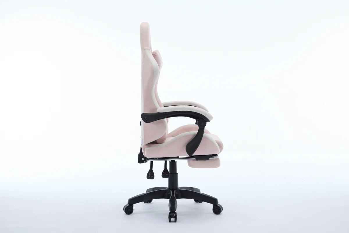 Oartex LD035 Fiber Gaming Chair - Pink & White