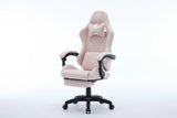Oartex LD035 Fiber Gaming Chair - Pink & White