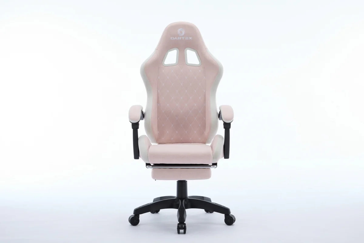 Oartex LD035 Fiber Gaming Chair - Pink & White