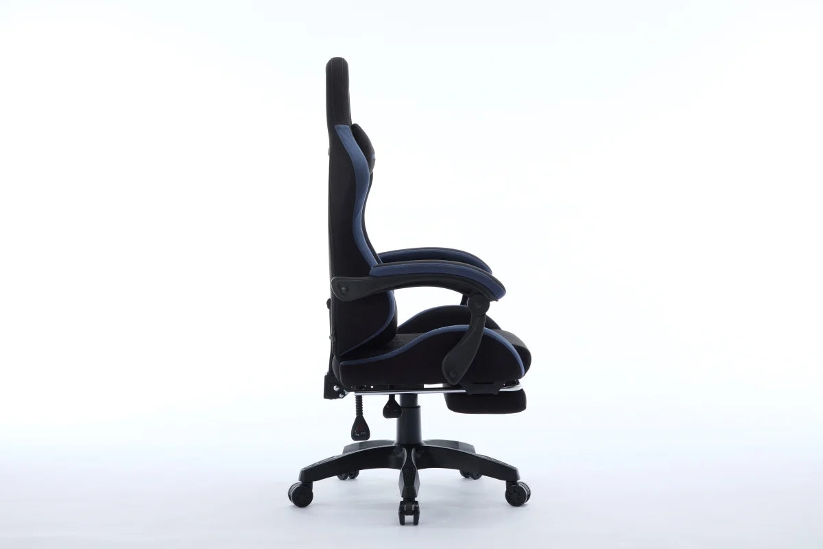 Oartex Model LD035 Fiber Gaming Chair - Black & Blue (Installation not included)